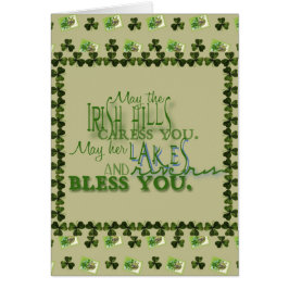 Irish Blessing Kaart