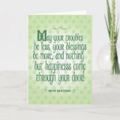 Irish Blessing Kaart (Voorkant)