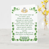 Irish Blessing Kaart uit Ierland Optie 1 (Gele Bloem)