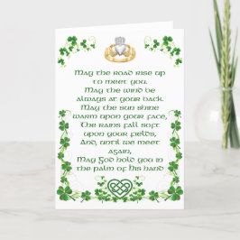 Irish Blessing Kaart uit Ierland Optie 1