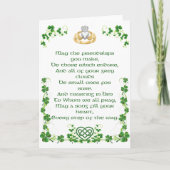 Irish Blessing Kaart uit Ierland Optie 2 (Voorkant)