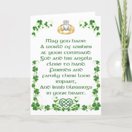Irish Blessing Kaart uit Ierland Optie 3