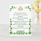Irish Blessing Kaart uit Ierland Optie 5 (Gele Bloem)