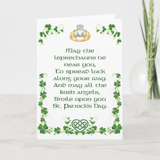 Irish Blessing Kaart uit Ierland Optie 6 (Voorkant)