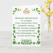Irish Blessing Kaart uit Ierland Optie 7 (Gele Bloem)