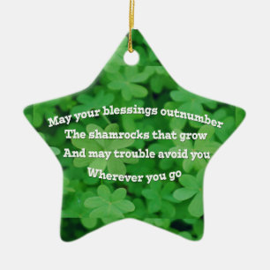 Irish Blessing Keramisch Ornament