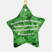 Irish Blessing Keramisch Ornament (Links)