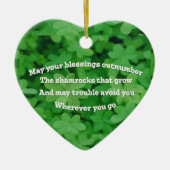 Irish Blessing Keramisch Ornament (Voorkant)