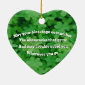 Irish Blessing Keramisch Ornament (Achterkant)