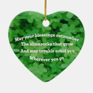 Irish Blessing Keramisch Ornament