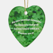 Irish Blessing Keramisch Ornament (Links)