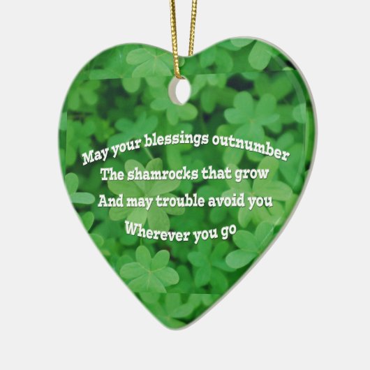 Irish Blessing Keramisch Ornament (Links)