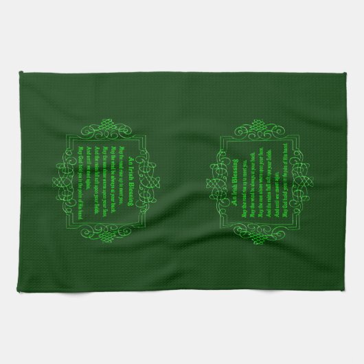 Irish Blessing Keuken Handdoek (Horizontaal)