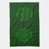 Irish Blessing Keuken Handdoek (Verticaal)