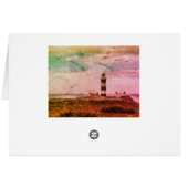 Irish Blessing, Lighthouse Coast of Ireland Card (Achterkant Horizontaal)