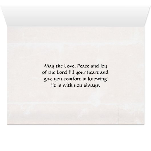 Irish Blessing, Lighthouse Coast of Ireland Card (Binenzijde Horizontaal (Onderkant))