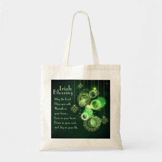 Irish Blessing, Lord Bless You Peace in Your Soul Tote Bag (Voorkant)