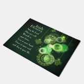 Irish Blessing Love in your hart, Shamrock Design Deurmat (Schuin)