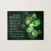 Irish Blessing Love in your hart, Shamrock Design Legpuzzel (Horizontaal)