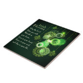 Irish Blessing Love in your hart, Shamrock Design Tegeltje (Zijkant)