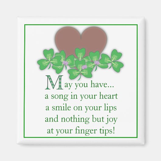Irish Blessing Magneet (Voorkant)
