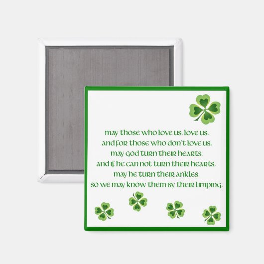 Irish Blessing Magneet (Voorkant / Achterkant)