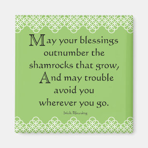 Irish Blessing Magneet