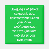Irish Blessing Magnet (Voorkant)