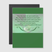 Irish Blessing Magnetic Briefkaart (Voorkant / Achterkant)