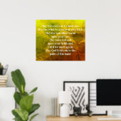 Irish Blessing May over de weg naar jou Poster (Thuiskantoor)