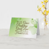 Irish Blessing May the Grace of God's Protection Kaart (Gele Bloem)