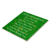 Irish Blessing - "May the Irish Hills Caress You" Tegeltje (Zijkant)