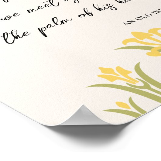 Irish Blessing May the Road Rise Poster (Hoek)