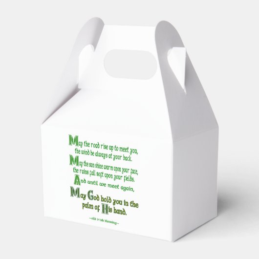 Irish Blessing May the Road Rise to Meet You (Iers Bedankdoosjes (Voorkant Zijde)