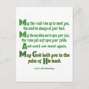 Irish Blessing May the Road Rise to Meet You (Iers Briefkaart