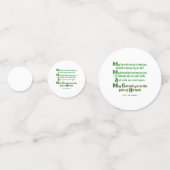 Irish Blessing May the Road Rise to Meet You (Iers Confetti (Voorkanten)