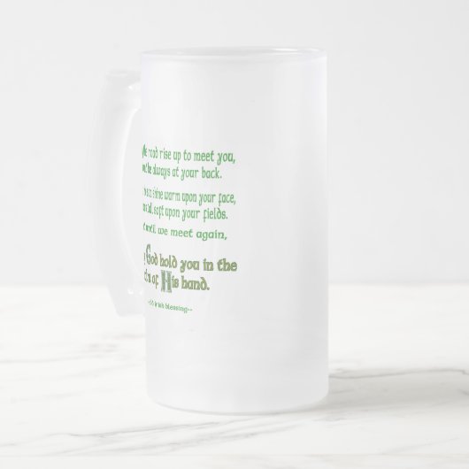 Irish Blessing May the Road Rise to Meet You (Iers Matglas Bierpul (Voorkant links)