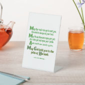 Irish Blessing May the Road Rise to Meet You (Iers Reclamebord Met Voetstuk (Insitu)