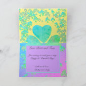 Irish Blessing "May the road up to meeting you" Kaart (Binnen)