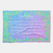 Irish Blessing "May the road up to meeting you" Theedoek (Horizontaal)