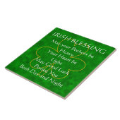 Irish Blessing - "May Your Pockets are Heavy"-tege Tegeltje (Zijkant)