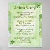 Irish Blessing: mei liefde en lachen Poster (Voorkant)