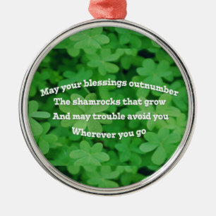 Irish Blessing Metalen Ornament