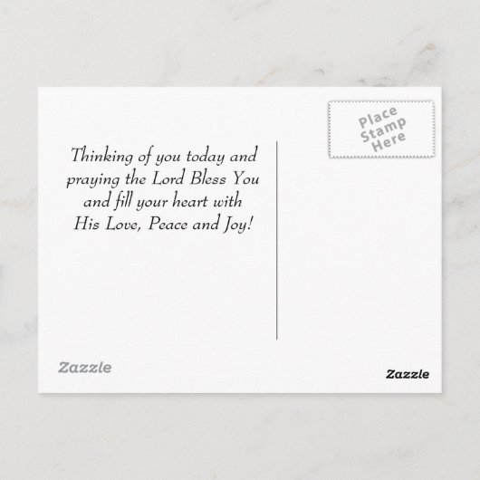 Irish Blessing, Moge de weg omhoog om u te ontmoet Briefkaart (Achterkant)