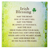 Irish Blessing, Moge de weg omhoog om u te ontmoet Tegeltje (Voorkant)