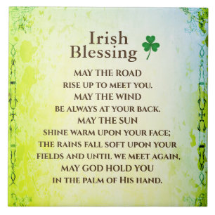 Irish Blessing, Moge de weg omhoog om u te ontmoet Tegeltje