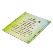 Irish Blessing, Moge de weg omhoog om u te ontmoet Tegeltje (Zijkant)