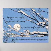 Irish Blessing - Moge je warme woorden hebben op e Poster (Voorkant)