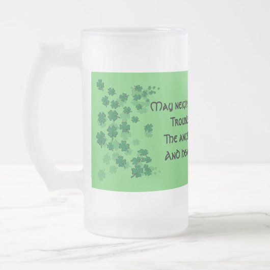 Irish Blessing Mok-May buren respecteren je Matglas Bierpul (Links)