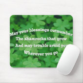 Irish Blessing Muismat (Met muis)